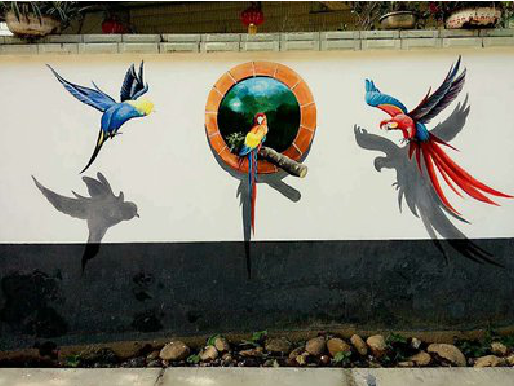 施秉视觉错位-3D墙绘设计