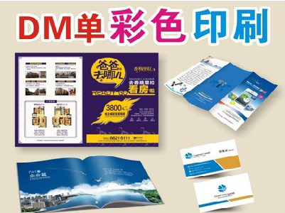 施秉单页印刷，色彩搭配简单。